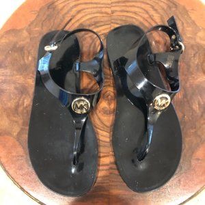Michael Kors Black Jelly Sandals